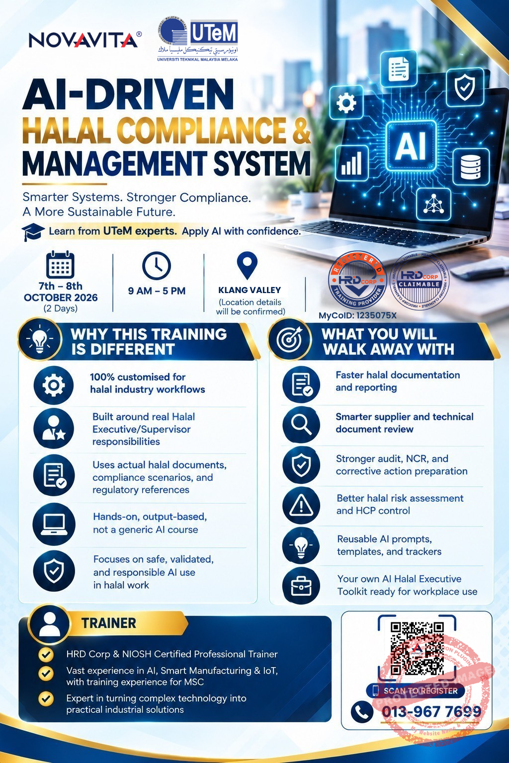 AI-Driven Halal Compliance & Management Systems | Early Bird Registration