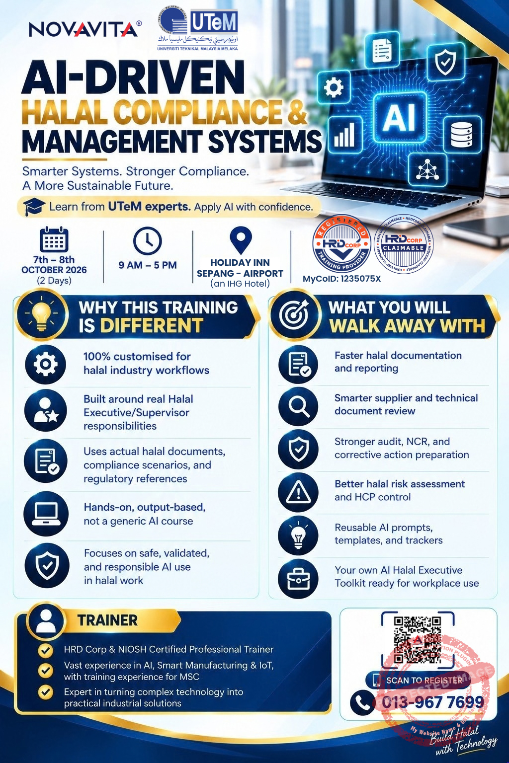 AI-Driven Halal Compliance & Management Systems | Early Bird Registration